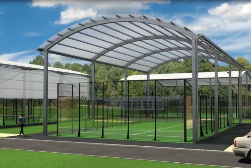 Curved Roof Padel Court Cover System